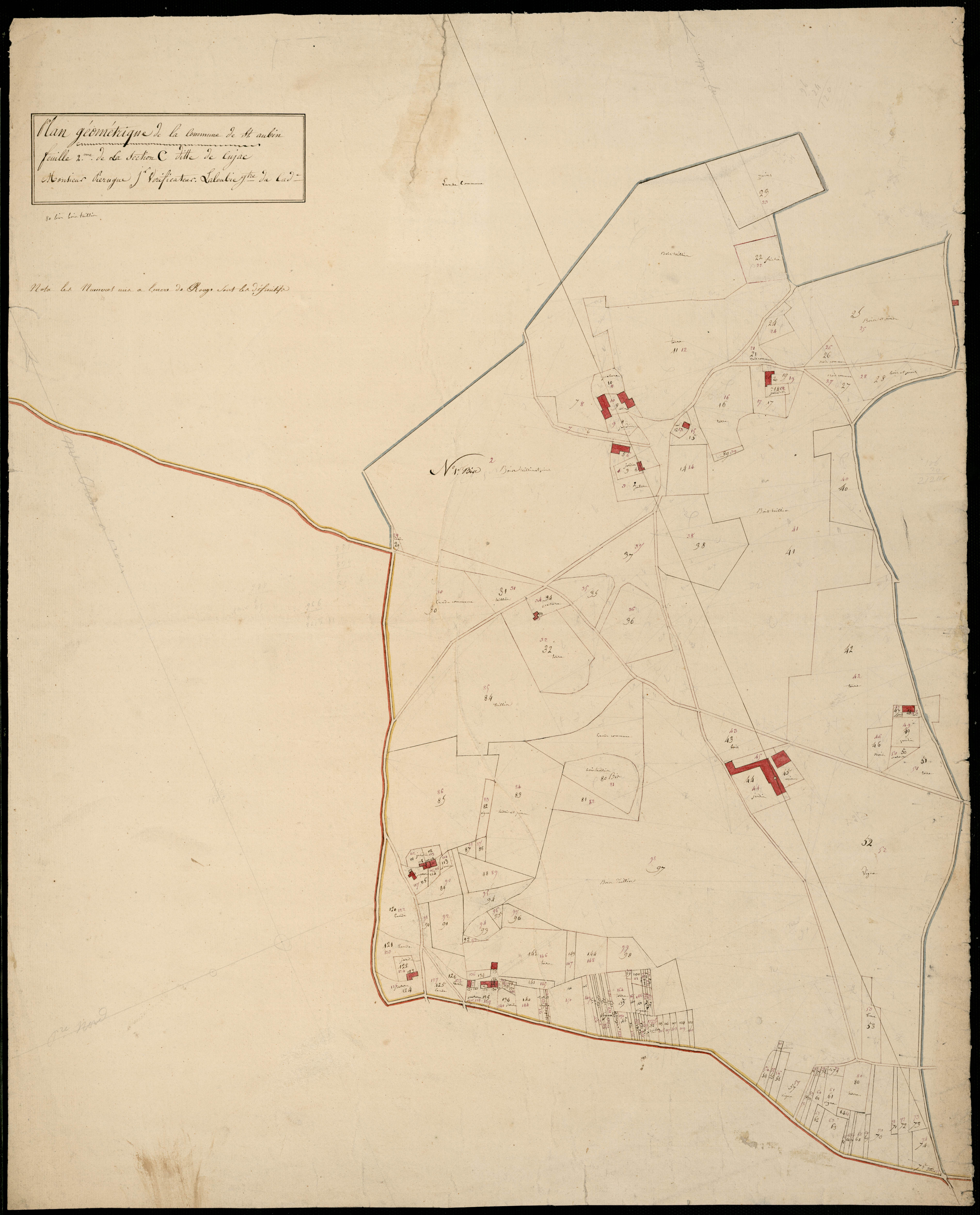 Saint-Aubin-de-Médoc - -Section C feuille 2 : Cujac