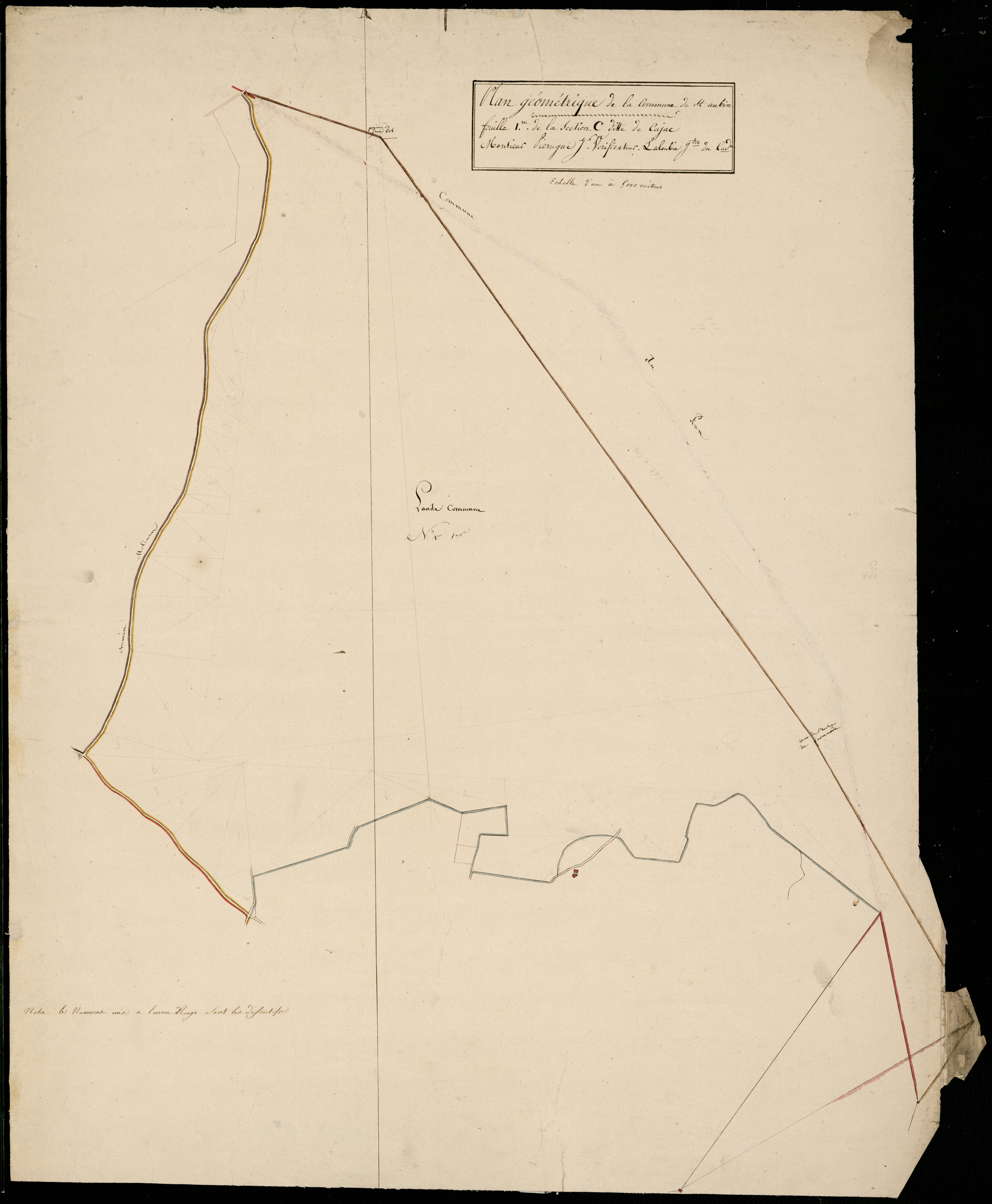 Saint-Aubin-de-Médoc - -Section C feuille 1 : Cujac