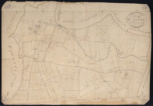 Saint-Avit-Saint-Nazaire - -Section B feuille 1 : Le Bourg