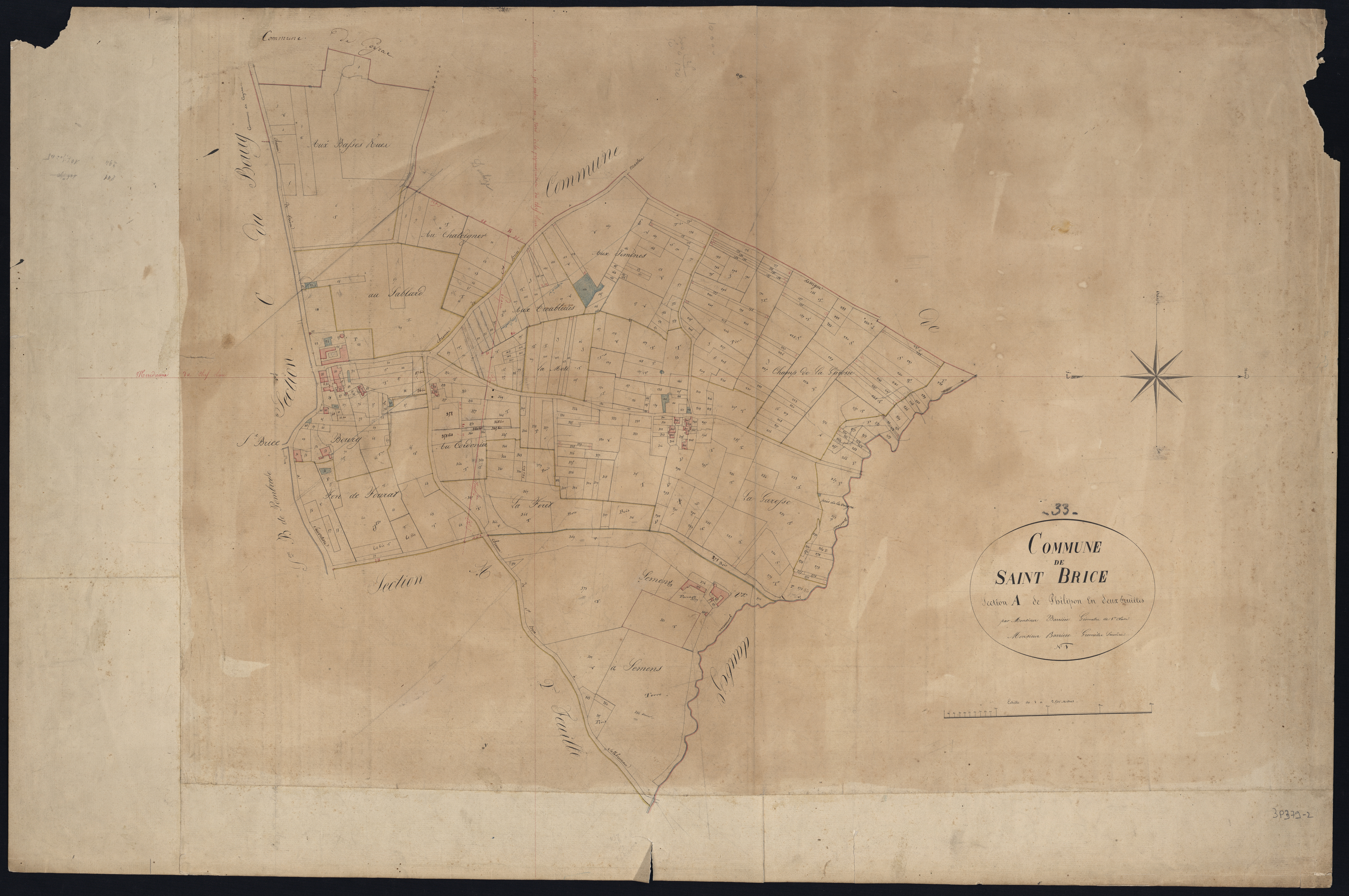 Saint-Brice - -Section A feuille 1 : Philipon