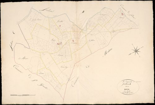 Saint-Caprais-de-Bordeaux - -Section B feuille 2 : Le Bourg
