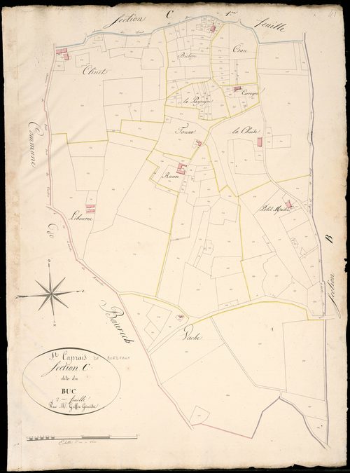 Saint-Caprais-de-Bordeaux - -Section C feuille 2 : Le Buc