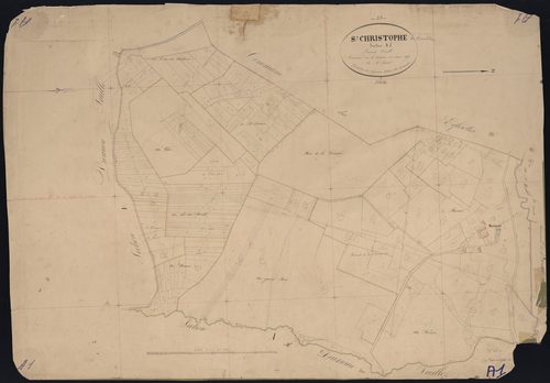 Saint-Christophe-de-Double - -Section A feuille 1 : non indiqué