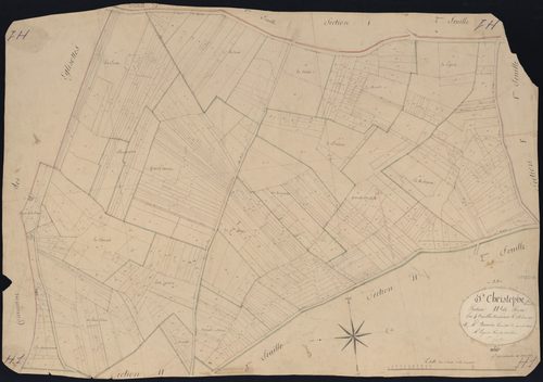 Saint-Christophe-de-Double - -Section H feuille 1 : Serpe