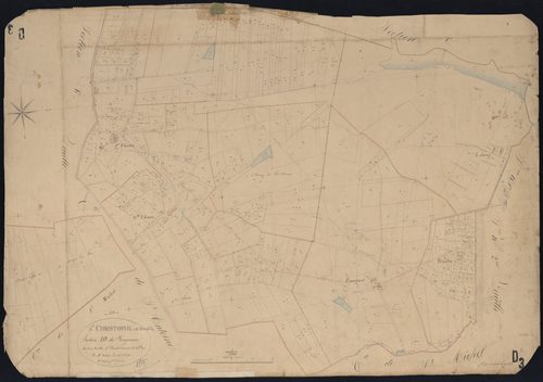 Saint-Christophe-de-Double - -Section D feuille 3 :