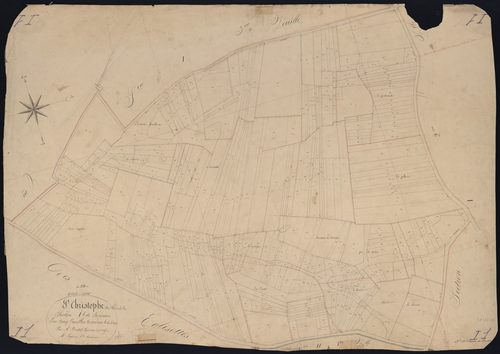Saint-Christophe-de-Double - -Section I feuille 1 : Bonneau