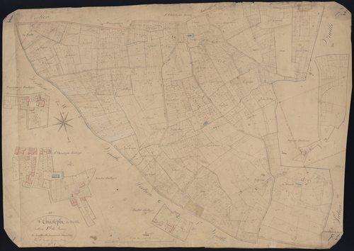 Saint-Christophe-de-Double - -Section F feuille 1 : Le Bourg
