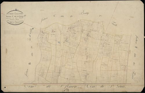 Saint-Ciers-sur-Gironde - -Section C feuille 1 : Le Bourg