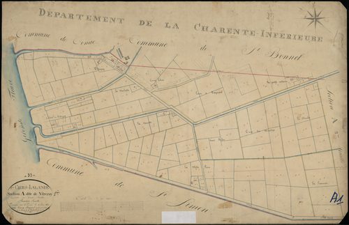 Saint-Ciers-sur-Gironde - -Section A feuille 1 : Vitrezay