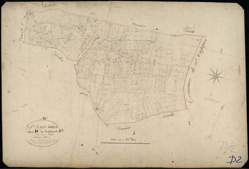Saint-Ciers-sur-Gironde - -Section D feuille 2 : Les Martinauds