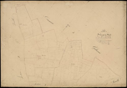 Sainte-Croix-du-Mont - -Section B feuille 4 : Larrivat