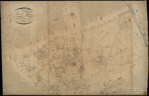 Saint-Estèphe - -Section A feuille 4 : Le Bourg
