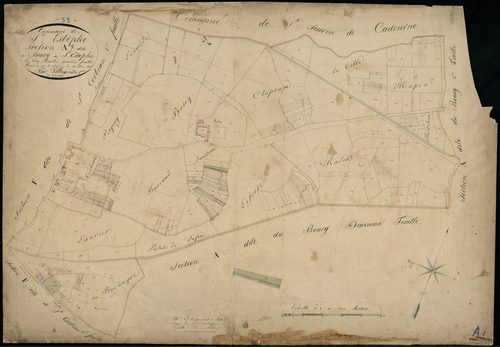 Saint-Estèphe - -Section A feuille 1 : Le Bourg