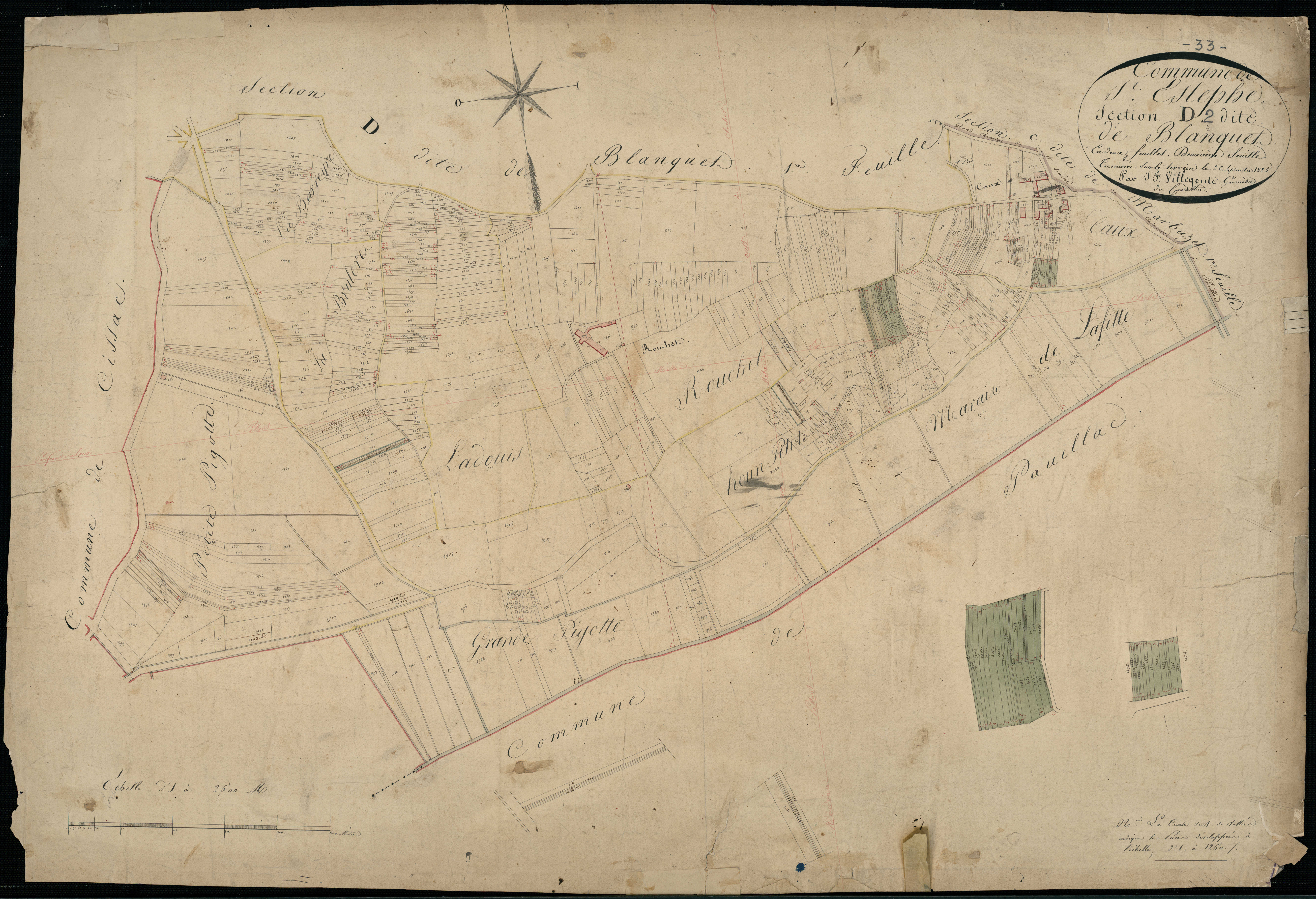 Saint-Estèphe - -Section D feuille 2 : Blanquet