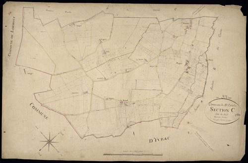 Sainte-Eulalie - -Section C feuille 2 : Le Sud