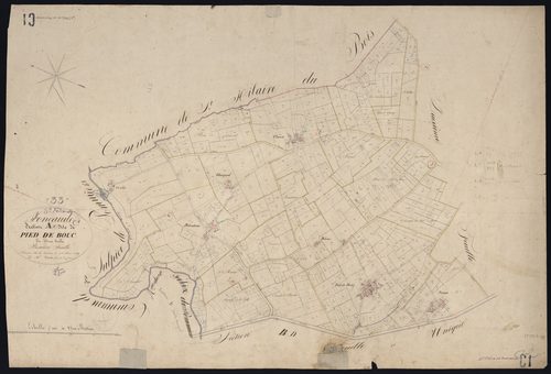 Saint-Félix-de-Foncaude - -Section C feuille 1 : Pied-de-Bouc