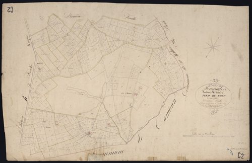 Saint-Félix-de-Foncaude - -Section C feuille 2 : Pied-de-Bouc