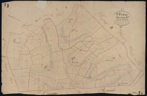 Saint-Ferme - -Section E feuille 2 : Les Soulards