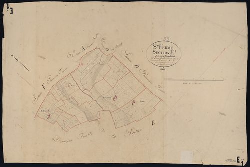 Saint-Ferme - -Section E feuille 1 : Les Soulards