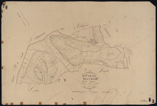 Saint-Ferme - -Section B feuille 2 : Les Gérauds