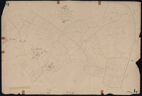 Saint-Ferme - -Section A feuille 1 : Lavergne