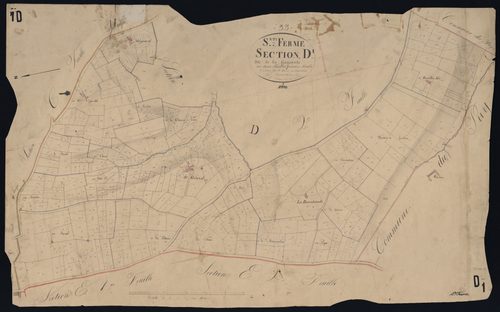 Saint-Ferme - -Section D feuille 1 : La Gageante