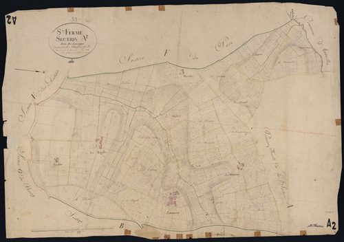 Saint-Ferme - -Section A feuille 2 : Lavergne
