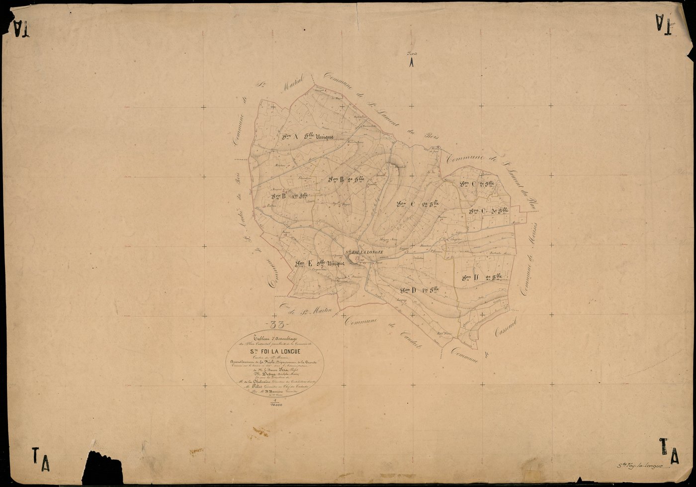 Sainte-Foy-la-Longue - -Tableau d'assemblage