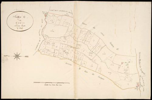 Sainte-Foy-la-Longue - -Section C feuille 1 : Le Damis