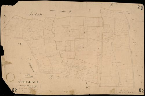Sainte-Foy-la-Longue - -Section D feuille 2 : Le Laquey