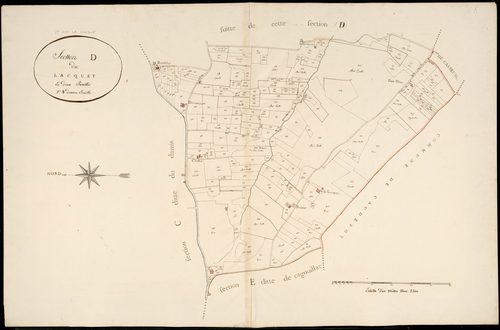 Sainte-Foy-la-Longue - -Section D feuille 2 : Le Lacquey