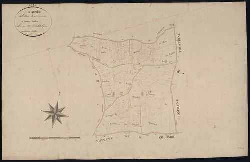 Saint-Genès-de-Castillon - -Section A feuille 4 : Bonne-Chair
