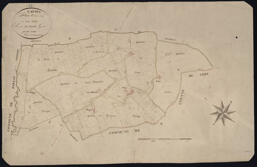 Saint-Genès-de-Castillon - -Section C feuille 1 : Beney