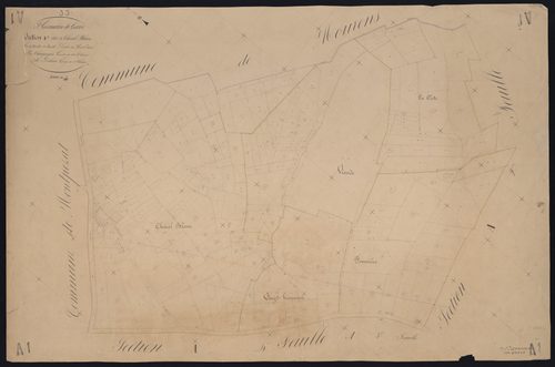 Saint-Germain-de-Grave - -Section A feuille 1 : Cheval-Blanc
