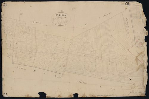 Saint-Girons-d'Aiguevives - -Section D feuille 2 : Les Petites-Brandes