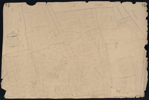 Saint-Girons-d'Aiguevives - -Section D feuille 4 : Les Petites-Brandes