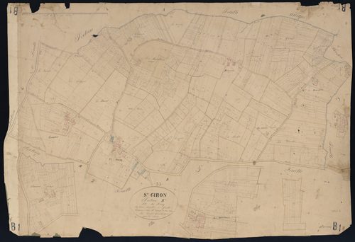 Saint-Girons-d'Aiguevives - -Section B feuille 1 : Le Bourg