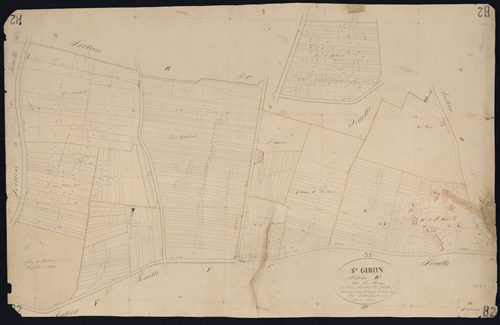 Saint-Girons-d'Aiguevives - -Section B feuille 2 : Le Bourg