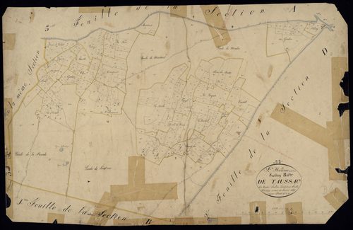 Sainte-Hélène - -Section B feuille 4 : Taussac