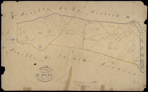 Sainte-Hélène - -Section E feuille 1 : Le Bourg