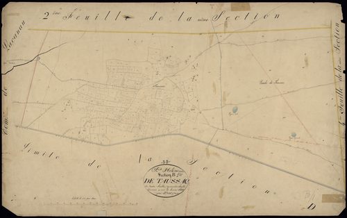 Sainte-Hélène - -Section B feuille 1 : Taussac