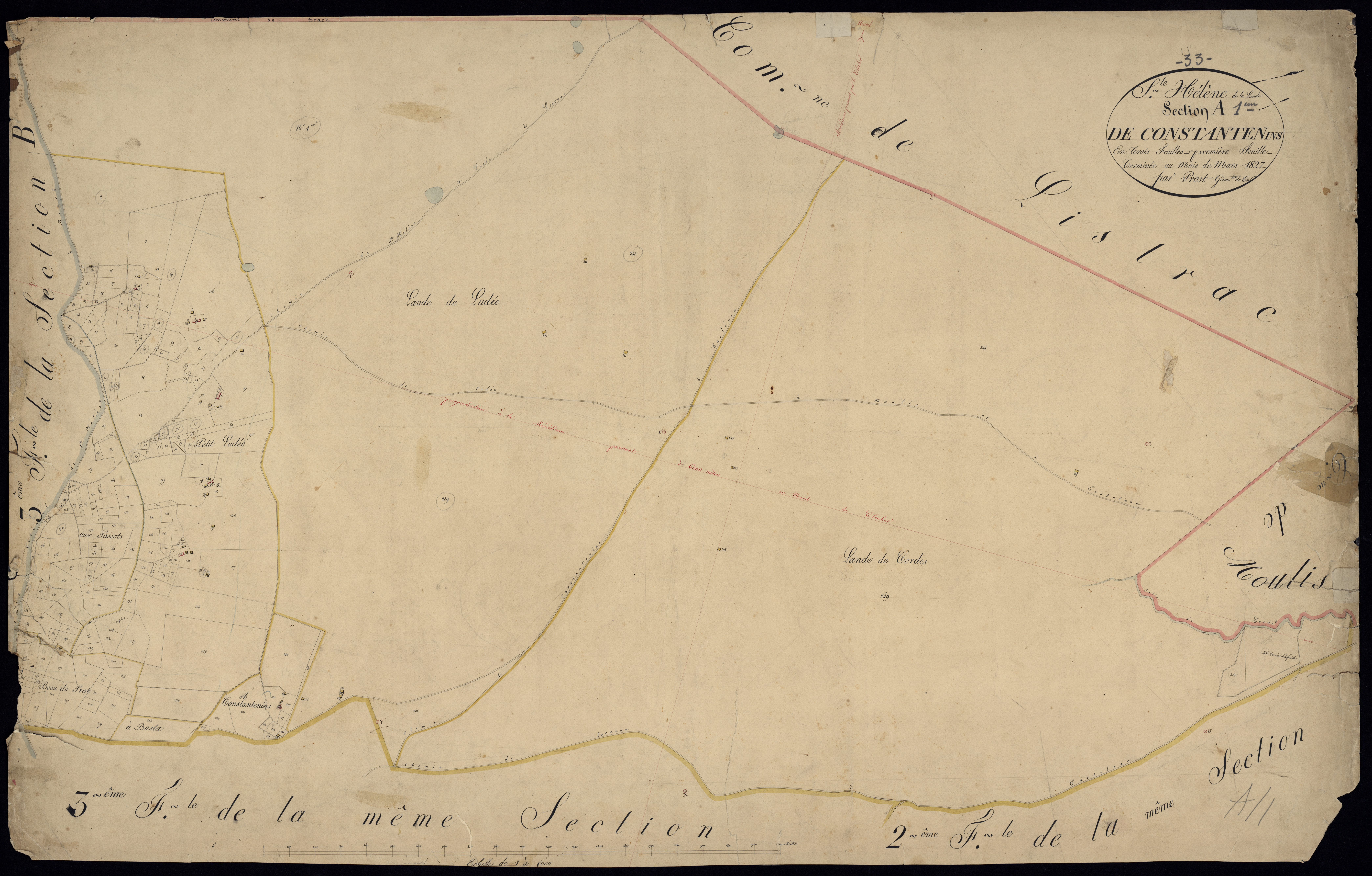 Sainte-Hélène - -Section A feuille 1 : Constantenins