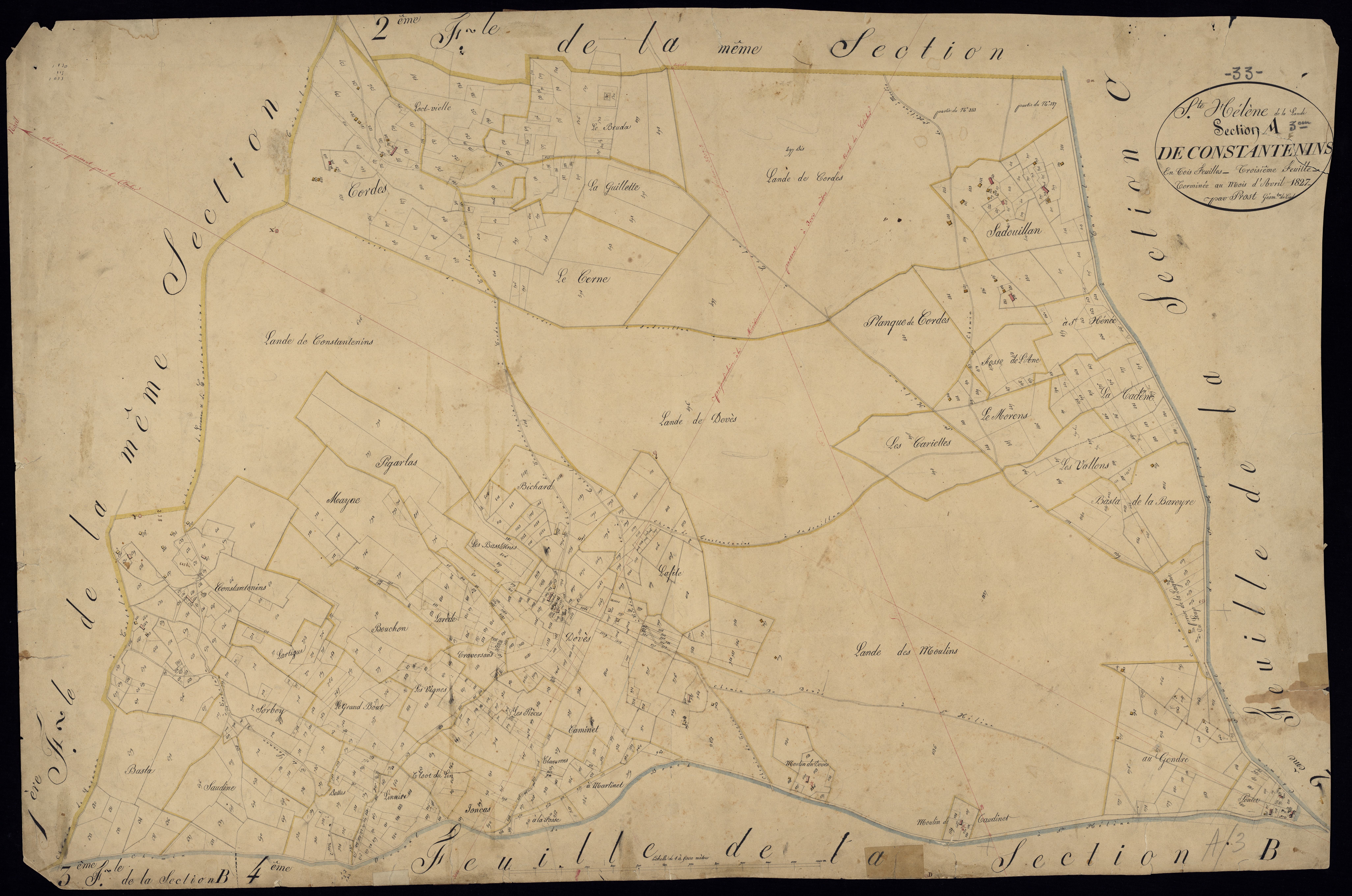 Sainte-Hélène - -Section A feuille 3 : Constantenins