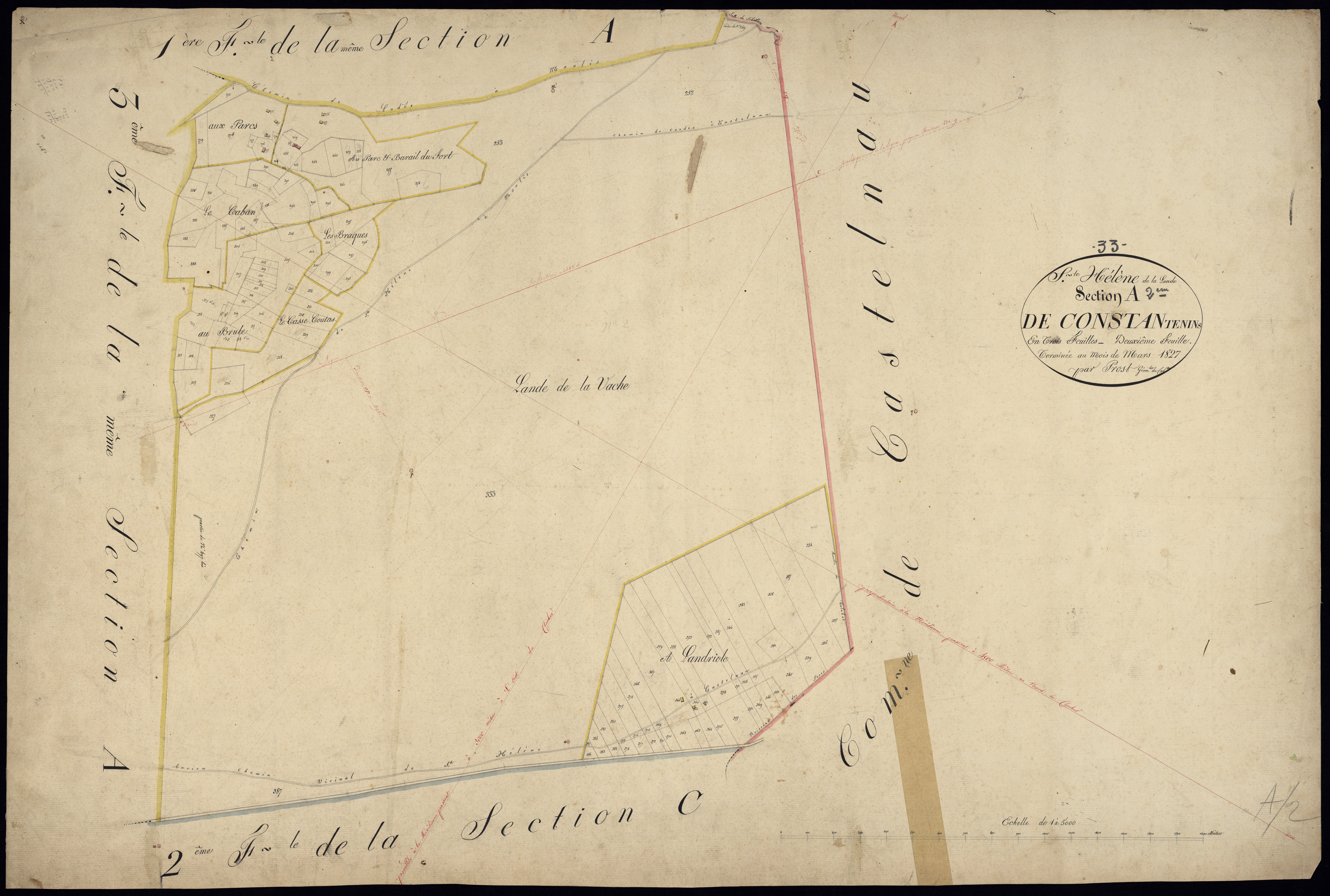 Sainte-Hélène - -Section A feuille 2 : Constantenins