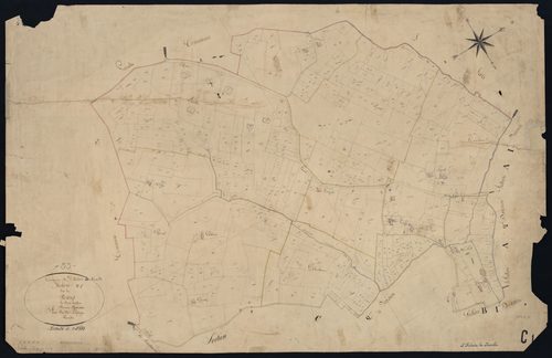 Saint-Hilaire-de-la-Noaille - -Section C feuille 1 : Le Bourg
