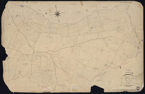 Saint-Hilaire-de-la-Noaille - -Section C feuille 2 : Le Bourg