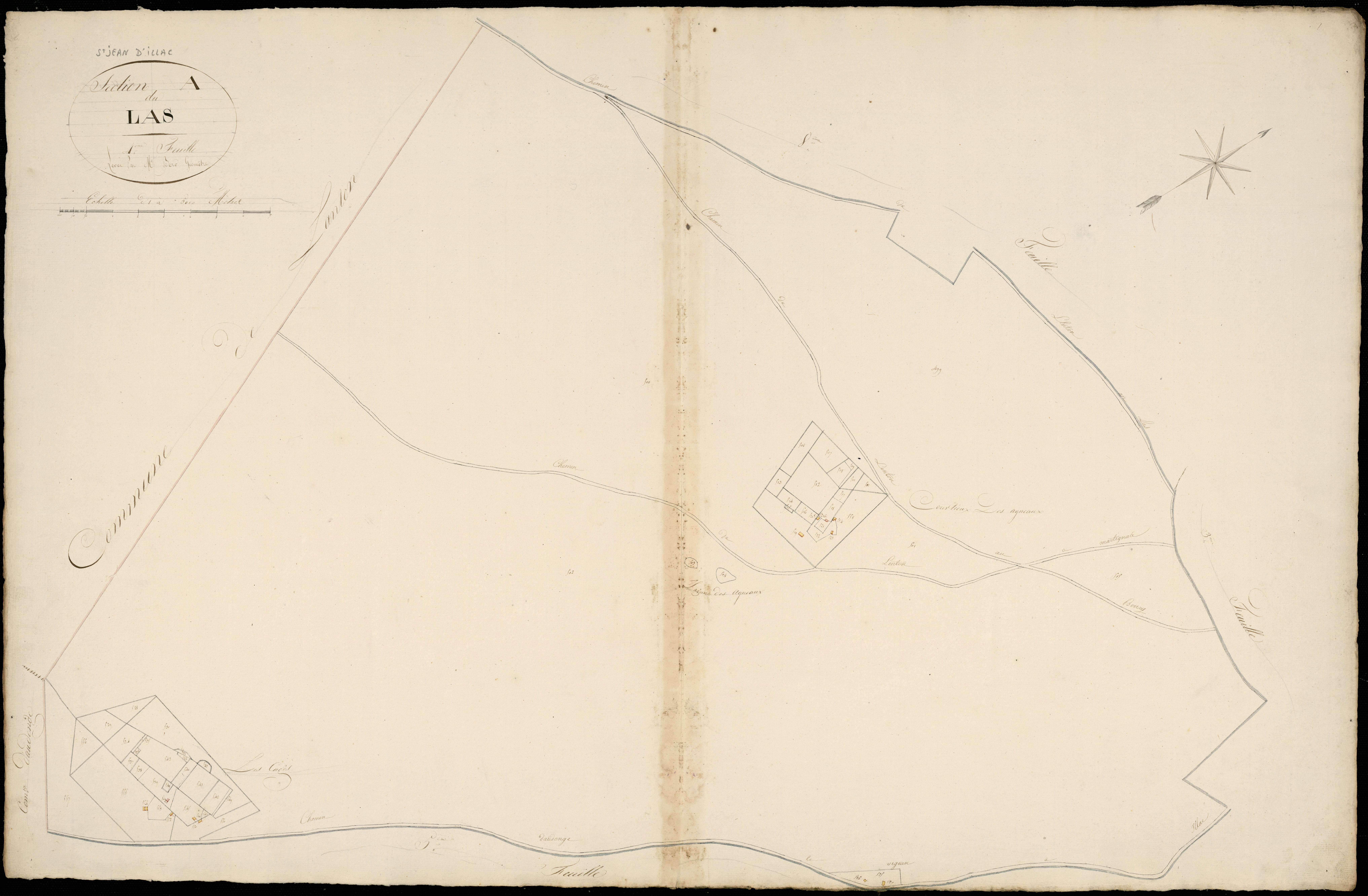 Saint-Jean-d'Illac - -Section A feuille 4 : Le Las