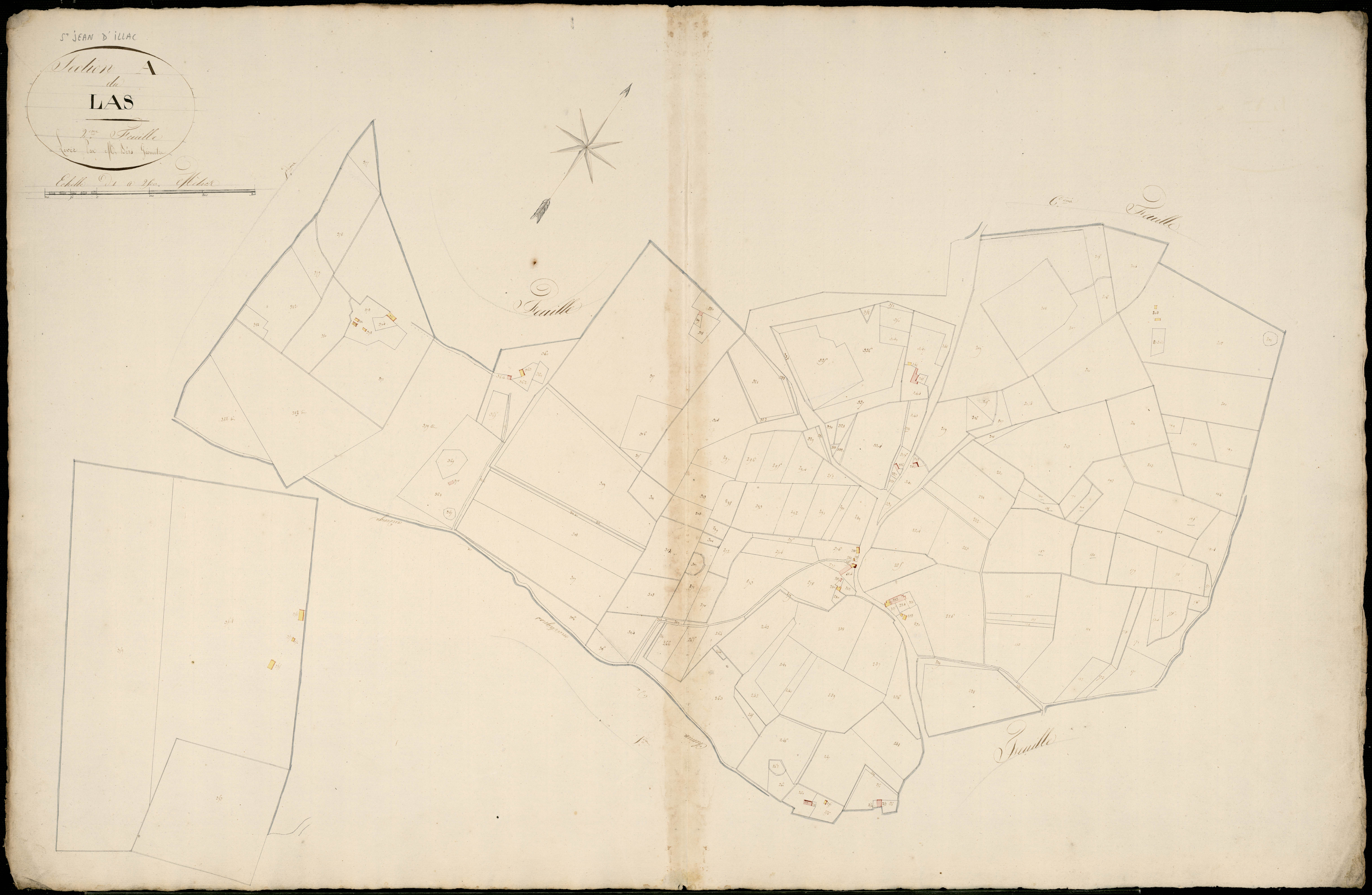Saint-Jean-d'Illac - -Section A feuille 2 : Le Las