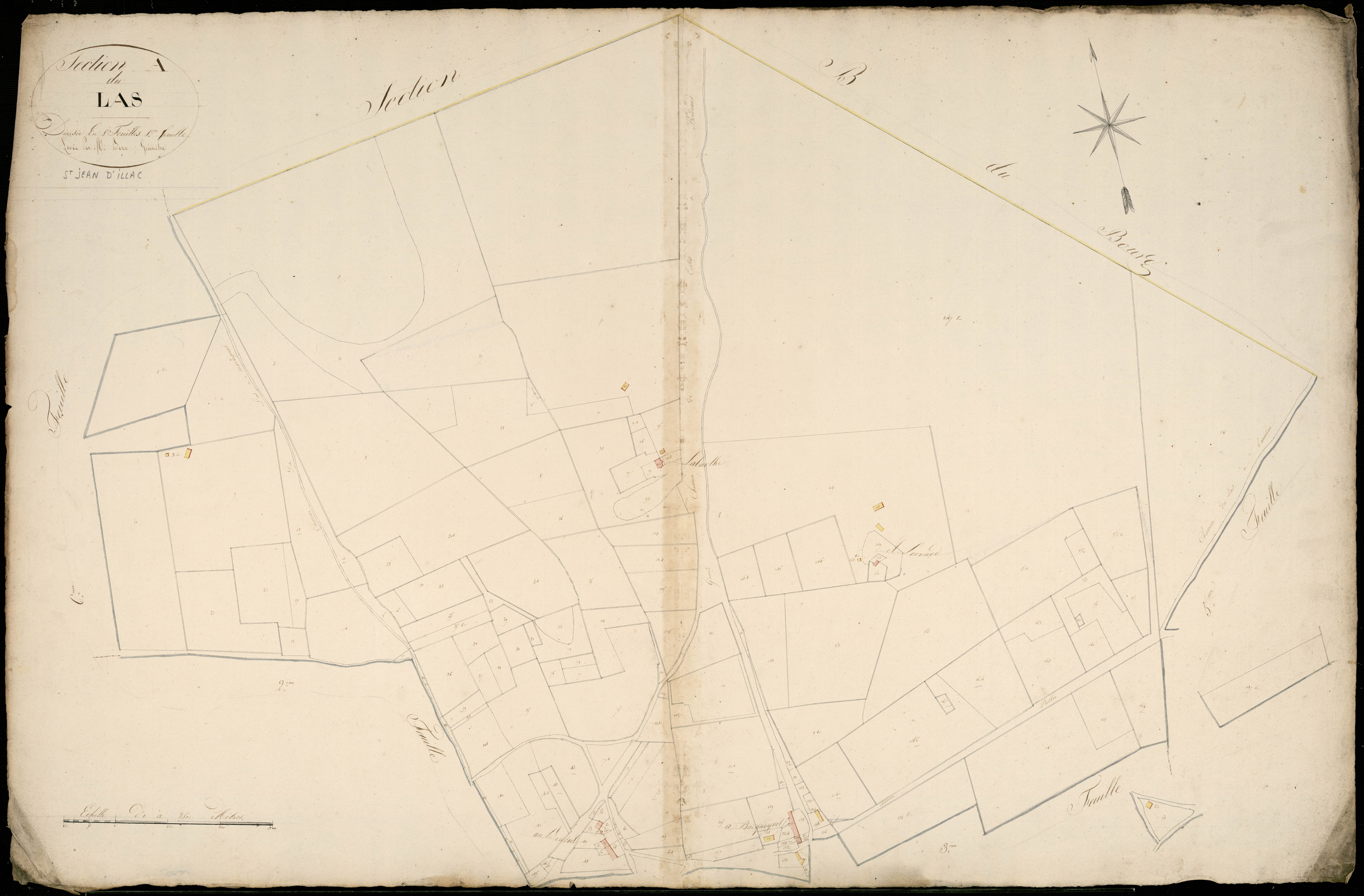 Saint-Jean-d'Illac - -Section A feuille 1 : Le Las