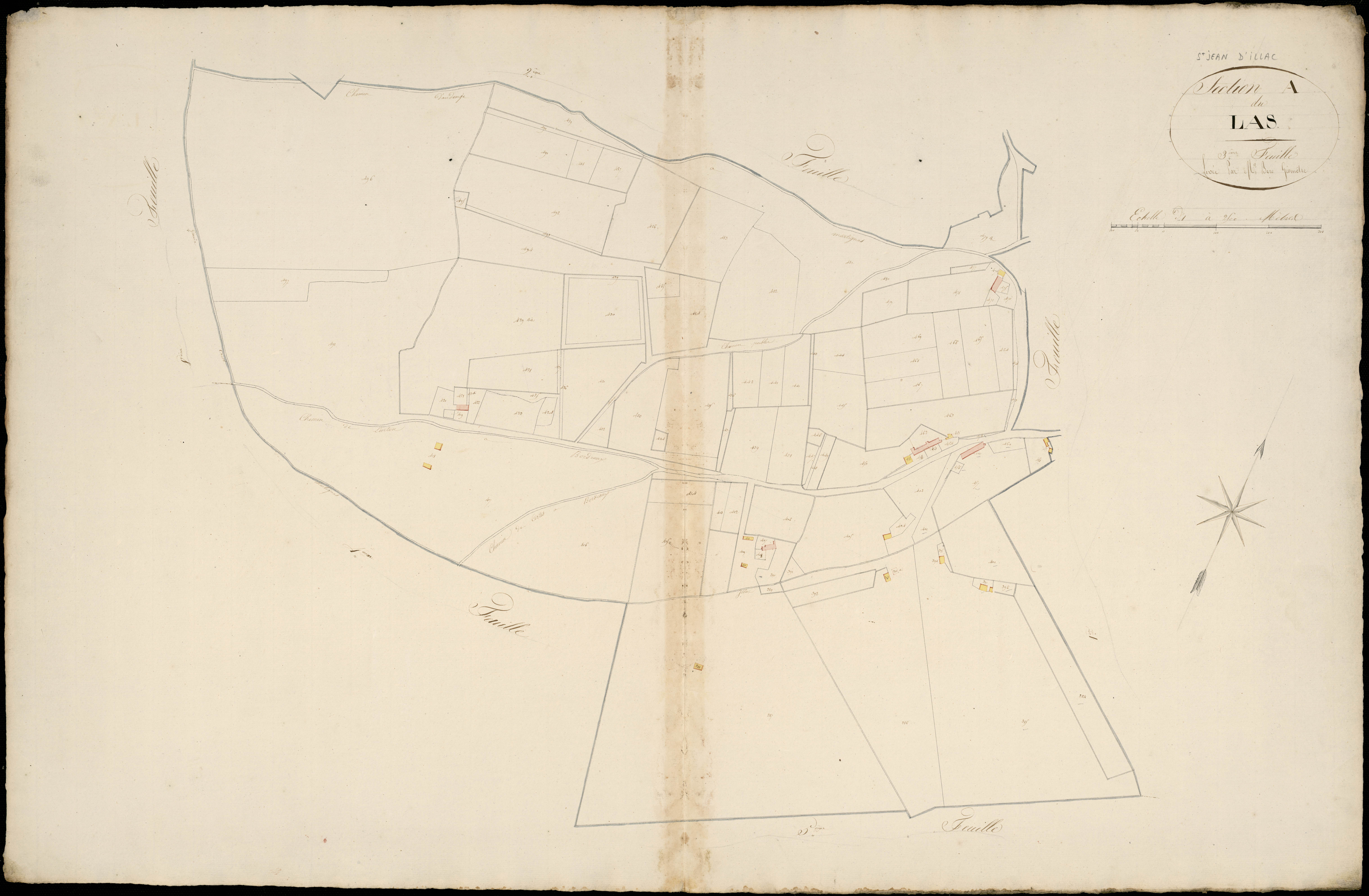 Saint-Jean-d'Illac - -Section A feuille 3 : Le Las